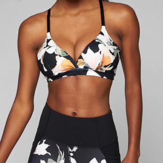 Athleta Printed Inhale Bra