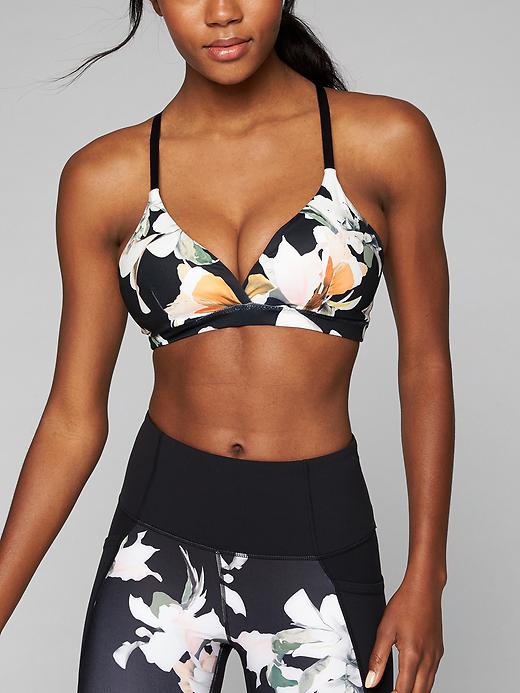 Athleta Printed Inhale Bra